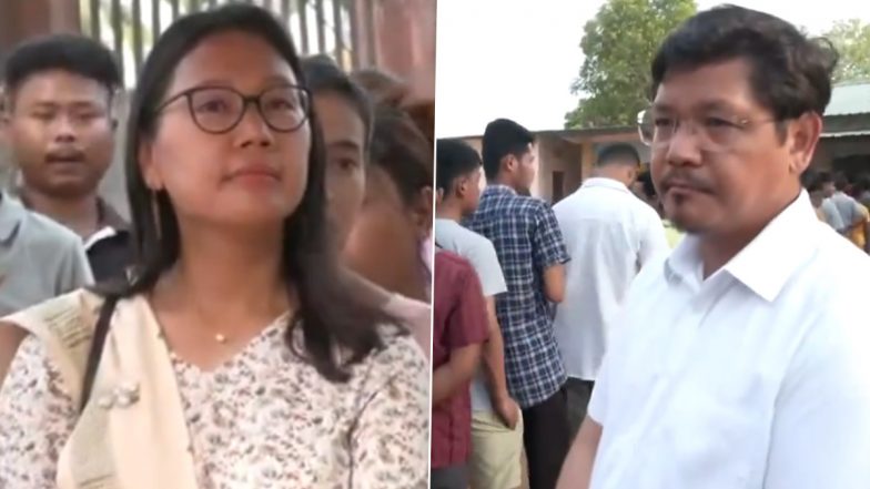 Lok Sabha Election 2024: Meghalaya CM Conrad Sangma, NPP Leader Agatha Sangma Cast Vote at Walbakgre Polling Station in Tura, Appreciate Good Turnout in Morning (Watch Videos)