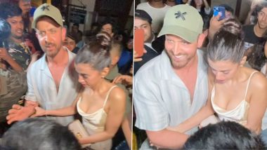 Hrithik Roshan Turns Protective, Shields Girlfriend Saba Azad From Fans After Dinner Outing (Watch Video)