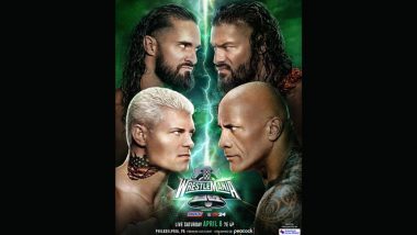 WWE WrestleMania 40 Night 1 Free Live Streaming Online: Get Wrestling Event Live Telecast Details on TV With Time in IST