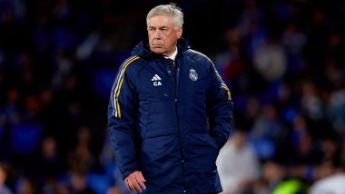 Thibaut Courtois or Andriy Lunin? Real Madrid Head Coach Carlo Ancelotti Faces Goalkeeper Dilemma Ahead of UCL 2023–24 Final Against Borussia Dortmund
