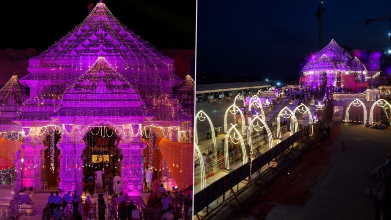 Ram Navami 2024: Ayodhya Decorated Lavishly as Ram Navami Celebrations Begin in Holy City, 'Surya Tilak' of Ram Lalla Idol at Noon (See Pics and Videos)