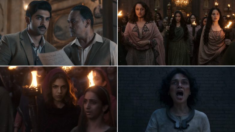 Heeramandi Song 'Azadi': Manisha Koirala, Sonakshi Sinha and Others Demand Freedom in This Powerful Track From Sanjay Leela Bhansali's Series (Watch Video)