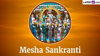 Mesha Sankranti 2024 Wishes and Greetings: Share Messages, Images, Quotes, and Wallpapers With Family and Friends
