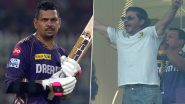 Overjoyed Shah Rukh Khan Cheers For Sunil Narine After Latter Hits Maiden T20 Century During KKR vs RR IPL 2024 Match (Watch Video)