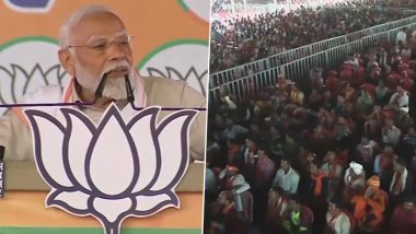 ‘Modi Gareeb Ka Beta Hai’: PM Narendra Modi Reacts to Congress Leader Charan Das Mahant's 'Laathi' Remark During Public Rally in Bastar (Watch Video)