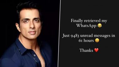 Sonu Sood's WhatsApp Account Unblocked After 61 Hours; Shares Updates On Social Media
