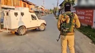 Jammu and Kashmir Encounter: Two Terrorists Dead, Two Army Personnel Injured As Gunbattle Resumes in Baramulla (Watch Video)