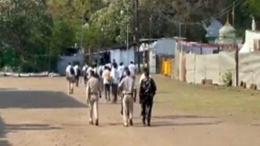 Madhya Pradesh: ASI Team Reaches Bhojshala Complex in Dhar District To Continue Survey (Watch Video)