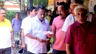 Lok Sabha Elections 2024: ISRO Chief S Somanath Queues Up to Cast Vote at Polling Station in Kerala’s Thiruvananthapuram (Watch Video)