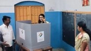 Lok Sabha Elections 2024: Trisha Krishnan Casts Vote in Chennai, Flaunts Her Inked Index Finger (Watch Video)