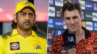 Pat Cummins Marvels at Rajiv Gandhi International Stadium Atmosphere As MS Dhoni Steps Up To Bat in SRH vs CSK IPL 2024 Match