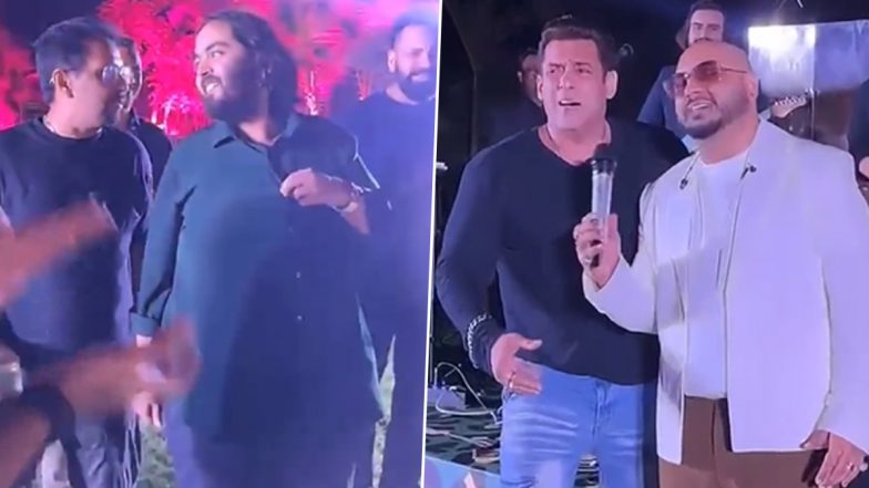 Salman Khan Sings With B Praak at Anant Ambani's Birthday Bash in Jamnagar (Watch Video)