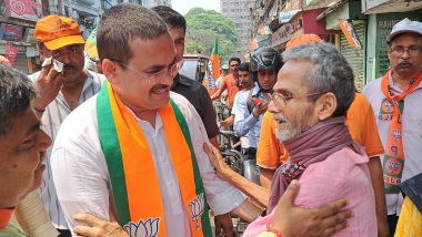 Jadavpur Lok Sabha Election 2024: BJP Candidate Dr Anirban Ganguly Holds Poll Campaign in Constituency, Meets Voters (See Pics and Video)