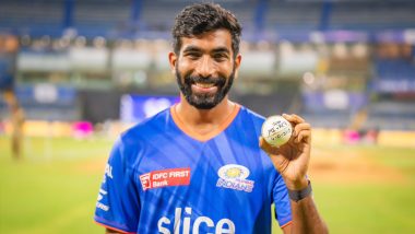 Jasprit Bumrah Shares Photo With Match Ball After Excellent Performance in MI vs RCB IPL 2024 Game