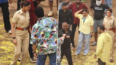 Singham Again: Mom-To-Be Deepika Padukone Spotted On Ajay Devgn-Rohit Shetty's Sets In Police Uniform (View Pics)