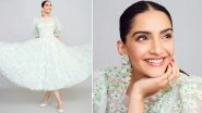 Summer Ready! Sonam Kapoor Radiates Effortless Elegance in Stylish White and Green Knee-Length Dress!