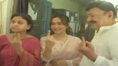 Lok Sabha Elections 2024: Neha Sharma Casts Vote in Father Ajit Sharma's Constituency in Bihar's Bhagalpur (Watch Video)