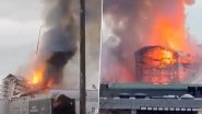 Borsen Stock Exchange Fire: Major Blaze Breaks Out in Historic Stock Exchange Building in Copenhagen, 120 Fire Tenders Present at Spot (Watch Videos)