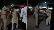 Ghaziabad Police Inspector Drags E-Rickshaw Driver by Hair, Mercilessly Thrashes Him; Probe Launched After Video Surfaces