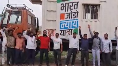 Truck Owners in Uttar Pradesh's Bulandshahr Await Payment for Containers Used in Rahul Gandhi's Bharat Jodo Nyay Yatra (Watch Videos)