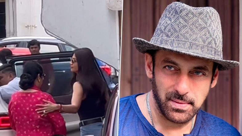 Shilpa Shetty and Her Mother Sunanda Shetty Visit Salman Khan Amid Raj Kundra's Money Laundering Case (Watch Video)