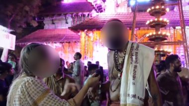 Vlogger Couple Sexually Harassed in Kerala: Man Tries to Forcibly Kiss Foreign Woman, Another Touches Her Partner's Private Parts at Thrissur Pooram; Disturbing Video Surfaces