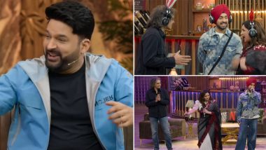 The Great Indian Kapil Show: Diljit Dosanjh, Parineeti Chopra, and Imtiaz Ali Arrive at Kapil Sharma's Show to Promote 'Amar Singh Chamkila' (Watch Video)