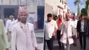 Groom Reaches Polling Booth, Casts His Vote in Wedding Attire in Rajasthan&rsquo;s Udaipur (Watch Video)