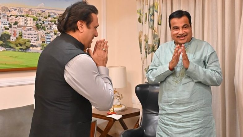 Govinda Meets Union Minister Nitin Gadkari in Nagpur; Shiv Sena Leader Shares Photos From Their Meeting