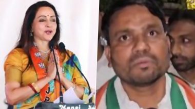 Mathura Lok Sabha Election 2024 Phase 2: Actor Turned Politician BJP Candidate Hema Malini Pitted Against Congress, BSP in Triangular Contest; As She Seeks Third Term