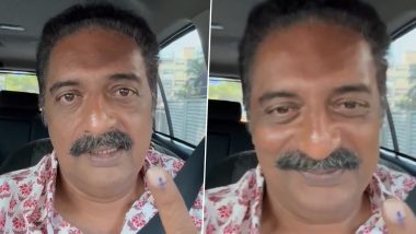 Lok Sabha Elections 2024: Prakash Raj Casts His Vote in Bengaluru, Says ‘I Have Voted for Change’ (Watch Video)