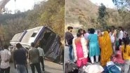 Bus Accident in Himachal Pradesh: Bus Overturns With 52 Passengers Onboard in Kangra, 21 Injured (Watch Video)