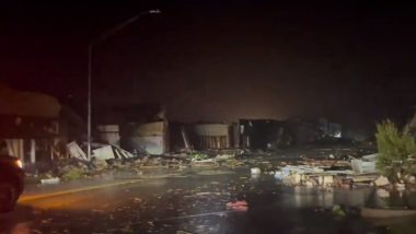 Tornado Hits Oklahoma: Four Dead as Tornadoes Wreak Havoc in US State, Governor Kevin Stitt Issues State of Emergency for 12 Counties Amid Power Outages (Watch Video)