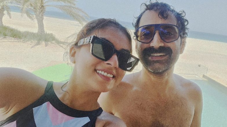 Shirtless Fahadh Faasil Holidays With Wife Nazriya Nazim at an Undisclosed Location; Check Out Photo From Their Beachy Trip!