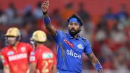 IPL 2024: Mumbai Indians Skipper Hardik Pandya Fined for Slow Over-Rate Offence