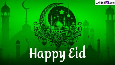 Eid al-Fitr 2024 Greetings & Eid Mubarak Images in HD For Free Download Online: Wish Happy Eid With WhatsApp Stickers, GIFs, Quotes & Wallpapers