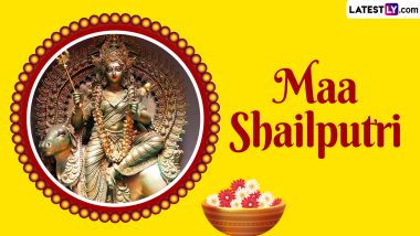 Happy Chaitra Navratri 2024 Greetings and Day 1 Goddess Shailputri Images: Navdurga Photos, Durga Maa Wallpapers, WhatsApp Messages and Quotes To Celebrate the Day