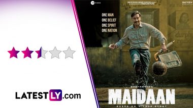 Maidaan Movie Review: Ajay Devgn’s Sports Biopic is a Compelling Watch When Not Burdened by Weak Drama and Chak De Hangover (LatestLY Exclusive)