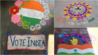 Vote for Better India Rangoli Designs for India National Elections 2024: From Ballot Boxes to the Inked Finger, Check Out Matdan Rangoli Ideas Video Tutorials