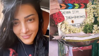 Chennai Story: Shruti Haasan Commences Shooting for Her Next With Philip John, Shares Photos From Muhurat Shot