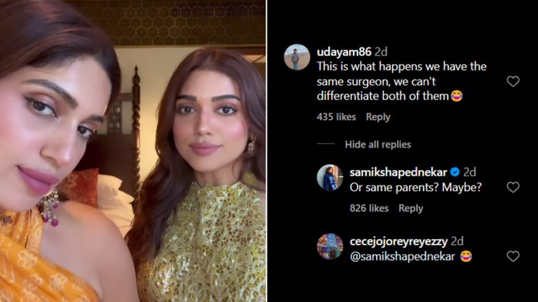 Bhumi Pednekar's Sister Samiksha Shuts Down Plastic Surgery Accusations With Hilarious Comeback (Watch Video)