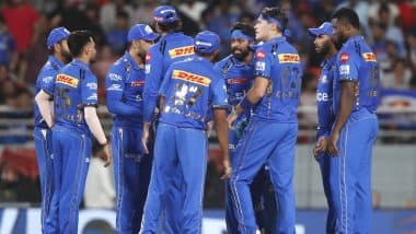 How to Watch MI vs KKR IPL 2024 Free Live Streaming Online on JioCinema? Get TV Telecast Details of Mumbai Indians vs Kolkata Knight Riders Indian Premier League Match