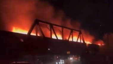 Train on Fire in Canada:  Speeding Train With High Flames Passes Through Ontario, Shocking Video Surfaces