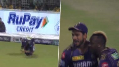 Jake Fraser-McGurk Wicket Video: Watch Venkatesh Iyer Take A Low Catch As Mitchell Starc Dismisses Delhi Capitals Opener During KKR vs DC IPL 2024 Match 