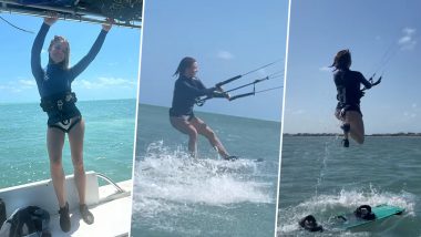 Sydney Sweeney Takes to the Waves As She Drops Thrilling Videos of Kitesurfing Adventure, Jokes ‘I Had a Board Meeting’ – WATCH