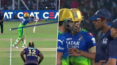 Angry Virat Kohli Argues With Umpire After Being Dismissed by Harshit Rana During KKR vs RCB IPL 2024 Match, Videos Go Viral