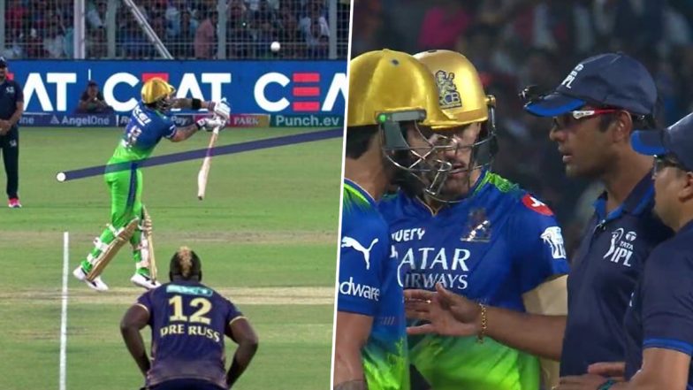 Angry Virat Kohli Argues With Umpire After Being Dismissed by Harshit Rana During KKR vs RCB IPL 2024 Match, Videos Go Viral