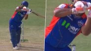 Rishabh Pant Hits MS Dhoni's &lsquo;Helicopter Shot&rsquo; to Smash Six off Nuwan Thushara&rsquo;s Bowling During DC vs MI IPL 2024 Match (Watch Video)