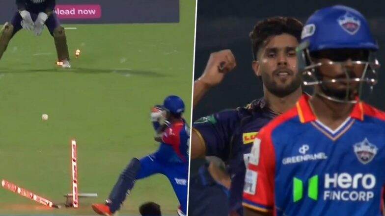 Harshit Rana Pulls Out From 'Flying-Kiss' Send-Off After Dismissing Abishek Porel During KKR vs DC IPL 2024 Match, Video Goes Viral