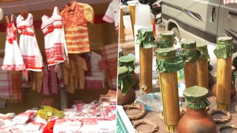 Rongali Bihu 2024: Assamese New Year Celebration Grips Northeastern State, People Throng Markets to Shop Ahead of Festival